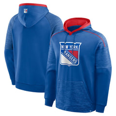 New York Rangers Fanatics Goaltender Defender Pullover Hoodie - Blue - NHL