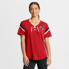 New Jersey Devils Fanatics Women's Offside Athena T-Shirt - Red - NHL
