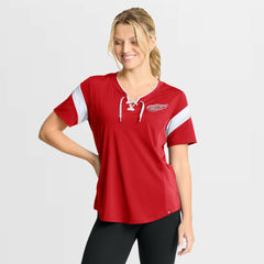 Detroit Red Wings Fanatics Women's Offside Athena T-Shirt - Red - NHL