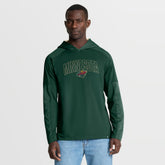 Minnesota Wild Fanatics Penalty Shot Long Sleeve Hoodie T-Shirt - Green - NHL