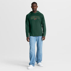Minnesota Wild Fanatics Penalty Shot Long Sleeve Hoodie T-Shirt - Green - NHL