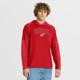 Detroit Red Wings Fanatics Penalty Shot Long Sleeve Hoodie T-Shirt - Red - NHL