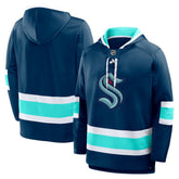 Seattle Kraken Fanatics Prime Time Fleece Hoodie - Deep Sea Blue - NHL