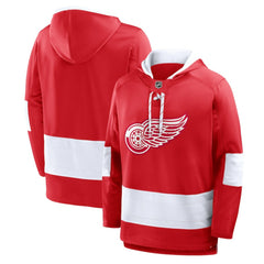 Detroit Red Wings Fanatics Prime Time Fleece Hoodie - Red - NHL