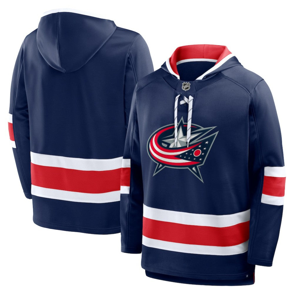Columbus Blue Jackets Fanatics Prime Time Fleece Hoodie - Navy - NHL