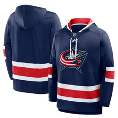 Columbus Blue Jackets Fanatics Prime Time Fleece Hoodie - Navy - NHL