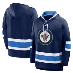 Winnipeg Jets Fanatics Prime Time Fleece Hoodie - Navy - NHL