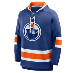 Edmonton Oilers Fanatics Prime Time Fleece Hoodie - Royal - NHL