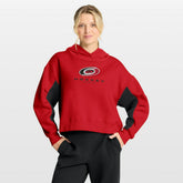 Carolina Hurricanes Fanatics Women's Back Check Boxy Hoodie - Red - NHL