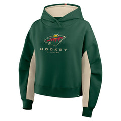 Minnesota Wild Fanatics Women's Back Check Boxy Hoodie - Green - NHL