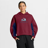 Colorado Avalanche Fanatics Women's Back Check Boxy Hoodie - Burgundy - NHL
