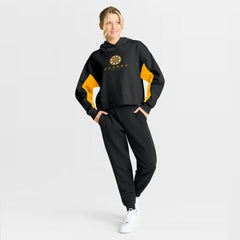 Boston Bruins Fanatics Women's Back Check Boxy Hoodie - Black - NHL