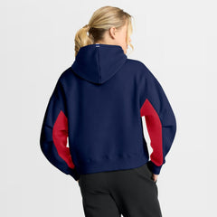 Montreal Canadiens Fanatics Women's Back Check Boxy Hoodie - Navy - NHL