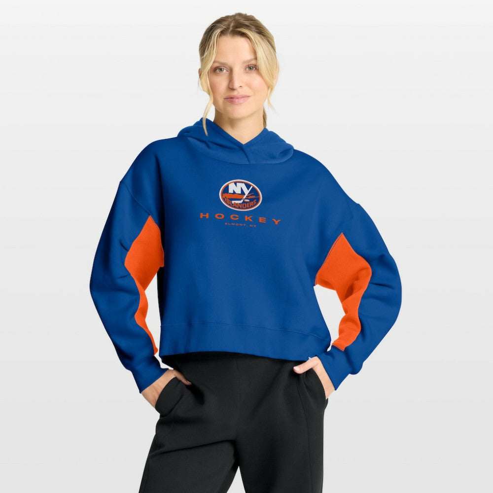 New York Islanders Fanatics Women's Back Check Boxy Hoodie - Royal - NHL
