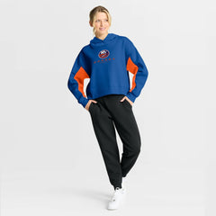 New York Islanders Fanatics Women's Back Check Boxy Hoodie - Royal - NHL