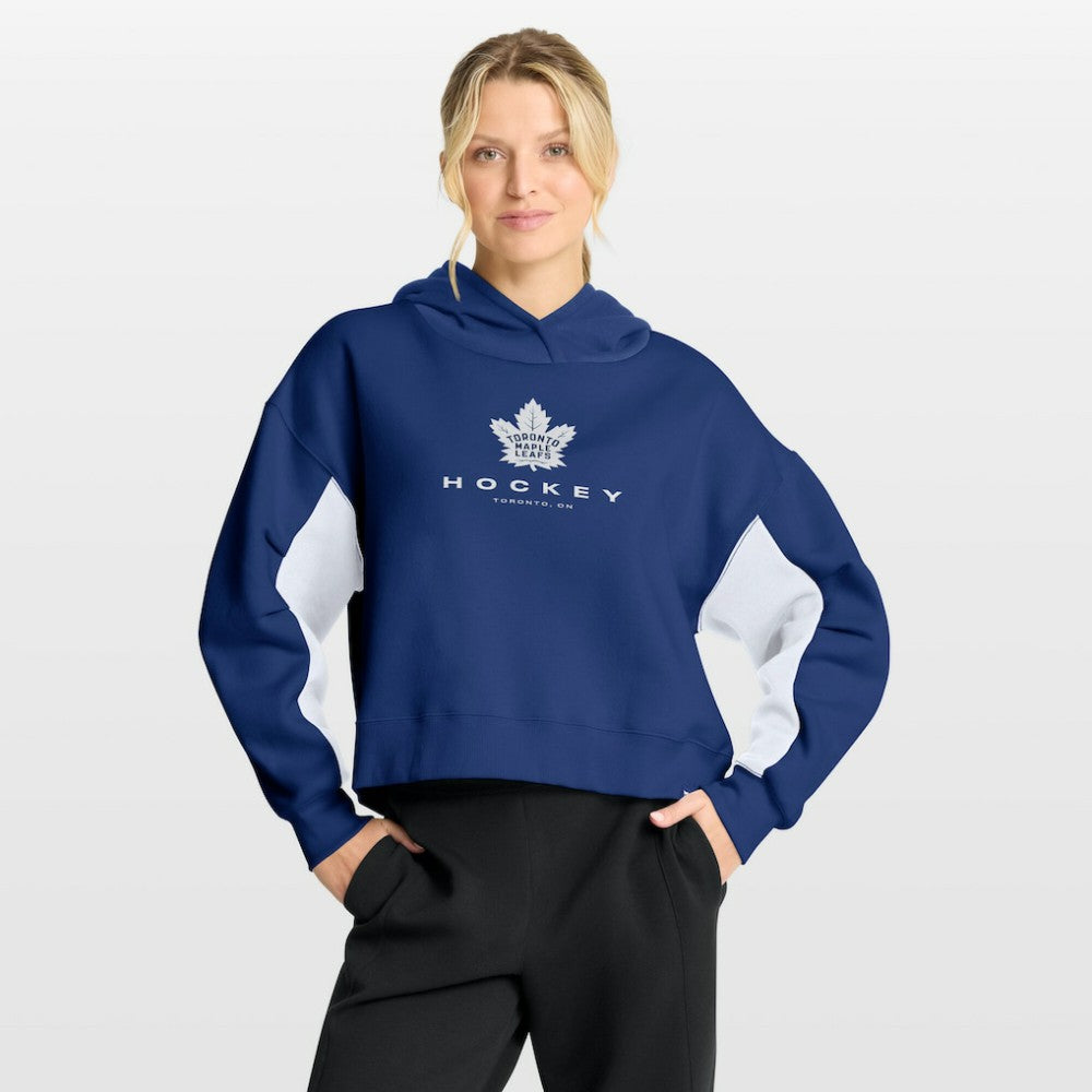 Toronto Maple Leafs Fanatics Women's Back Check Boxy Hoodie - Blue - NHL