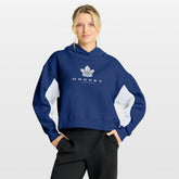 Toronto Maple Leafs Fanatics Women's Back Check Boxy Hoodie - Blue - NHL