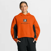 Anaheim Ducks Fanatics Women's Back Check Boxy Hoodie - Orange - NHL