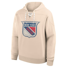 New York Rangers Fanatics Vintage Hoodie - Cream - NHL