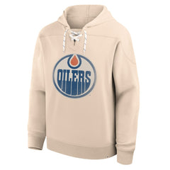 Edmonton Oilers Fanatics Vintage Hoodie - Cream - NHL