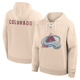 Colorado Avalanche Fanatics Vintage Hoodie - Cream - NHL