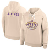 Los Angeles Kings Fanatics Vintage Hoodie - Cream - NHL