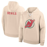 New Jersey Devils Fanatics Vintage Hoodie - Cream - NHL