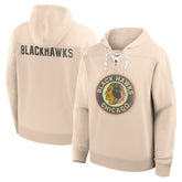 Chicago Blackhawks Fanatics Vintage Hoodie - Cream - NHL