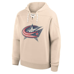 Columbus Blue Jackets Fanatics Vintage Hoodie - Cream - NHL
