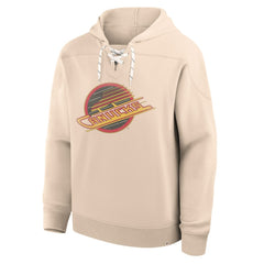Vancouver Canucks Fanatics Vintage Hoodie - Cream - NHL