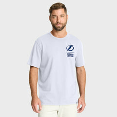 Tampa Bay Lightning Fanatics Crash The Net Legacy T-Shirt - White - NHL