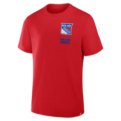 New York Rangers Fanatics Crash The Net Legacy T-Shirt - Red - NHL