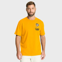 Pittsburgh Penguins Fanatics Crash The Net Legacy T-Shirt - Gold - NHL