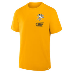 Pittsburgh Penguins Fanatics Crash The Net Legacy T-Shirt - Gold - NHL