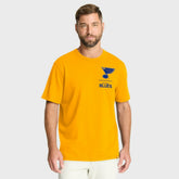 St. Louis Blues Fanatics Crash The Net Legacy T-Shirt - Gold - NHL