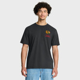 Chicago Blackhawks Fanatics Crash The Net Legacy T-Shirt - Black - NHL