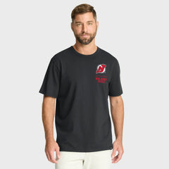 New Jersey Devils Fanatics Crash The Net Legacy T-Shirt - Black - NHL