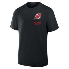 New Jersey Devils Fanatics Crash The Net Legacy T-Shirt - Black - NHL