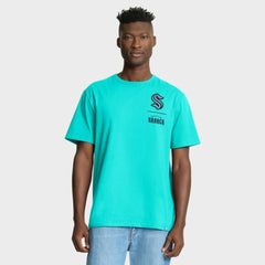 Seattle Kraken Fanatics Crash The Net Legacy T-Shirt - Light Blue - NHL