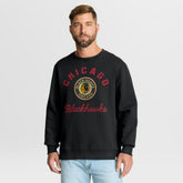 Chicago Blackhawks Fanatics Vintage Stickler Sweatshirt - Black - NHL
