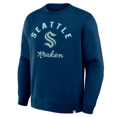 Seattle Kraken Fanatics Stickler Sweatshirt - Deep Sea Blue - NHL