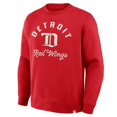 Detroit Red Wings Fanatics Vintage Stickler Sweatshirt - Red - NHL