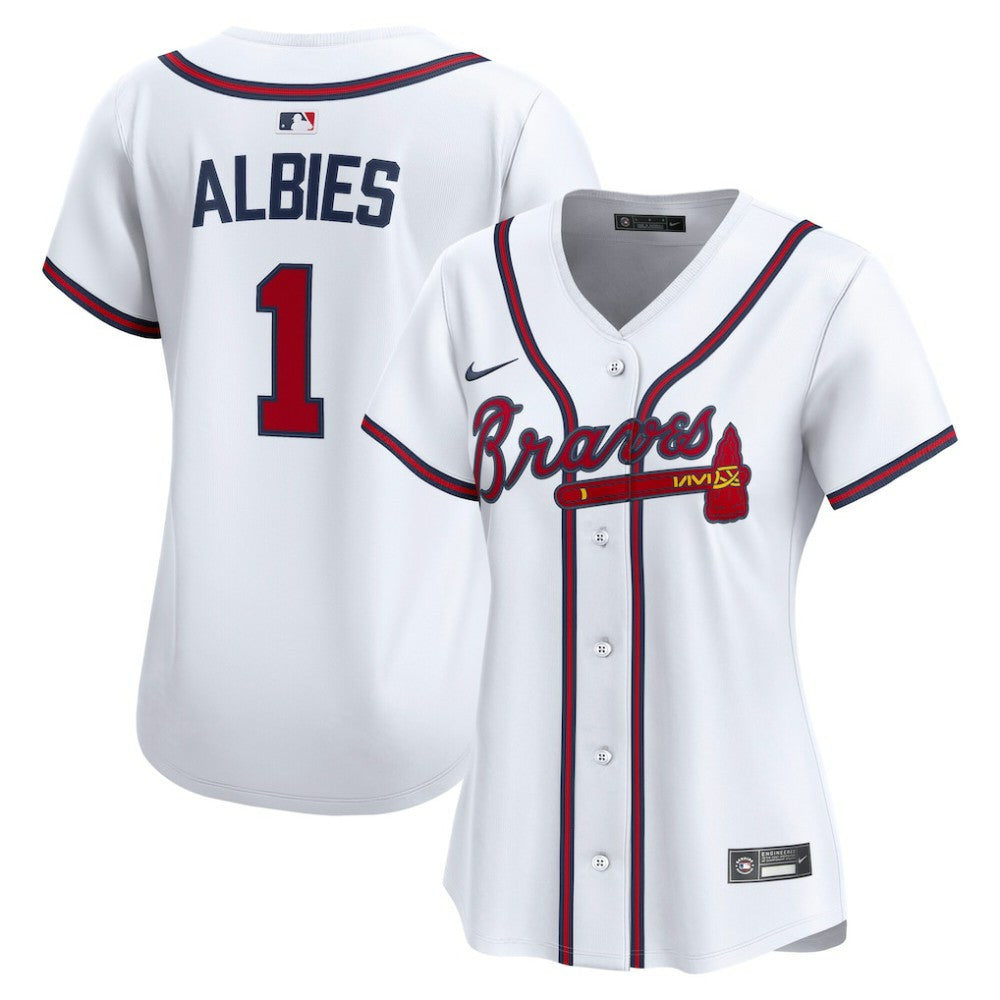 Ozzie Albies Atlanta Braves Nike Women's Home Limited Player Jersey - MLB
