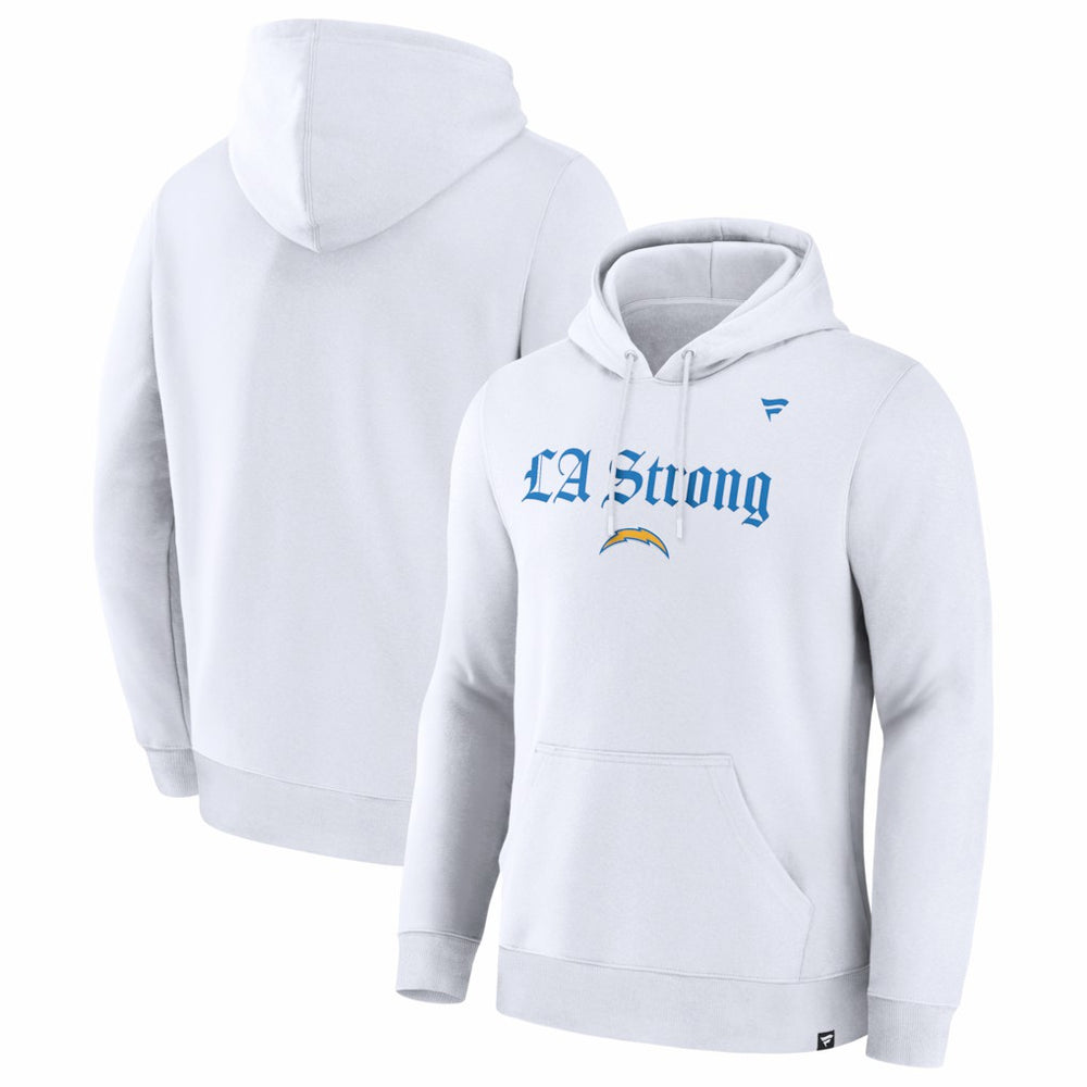 Los Angeles Chargers Unisex LA Strong Premium Fleece Pullover Hoodie White | Fanatics