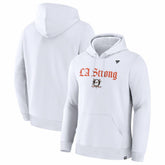 Anaheim Ducks Fanatics Unisex LA Strong Premium Fleece Pullover Hoodie - White - NHL