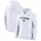 Los Angeles Kings Fanatics Unisex LA Strong Premium Fleece Pullover Hoodie - White - NHL