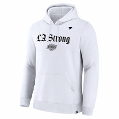 Los Angeles Kings Fanatics Unisex LA Strong Premium Fleece Pullover Hoodie - White - NHL