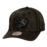 San Jose Sharks Mitchell & Ness Downtown Snow Wash Pro-Crown Adjustable Hat - Black - NHL