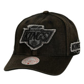 Los Angeles Kings Mitchell & Ness Downtown Snow Wash Pro-Crown Adjustable Hat - Black - NHL