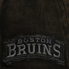 Boston Bruins Mitchell & Ness Downtown Snow Wash Pro-Crown Adjustable Hat - Black - NHL